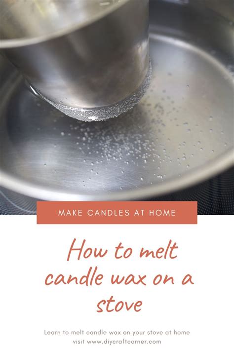 how to melt candle wax on stove top